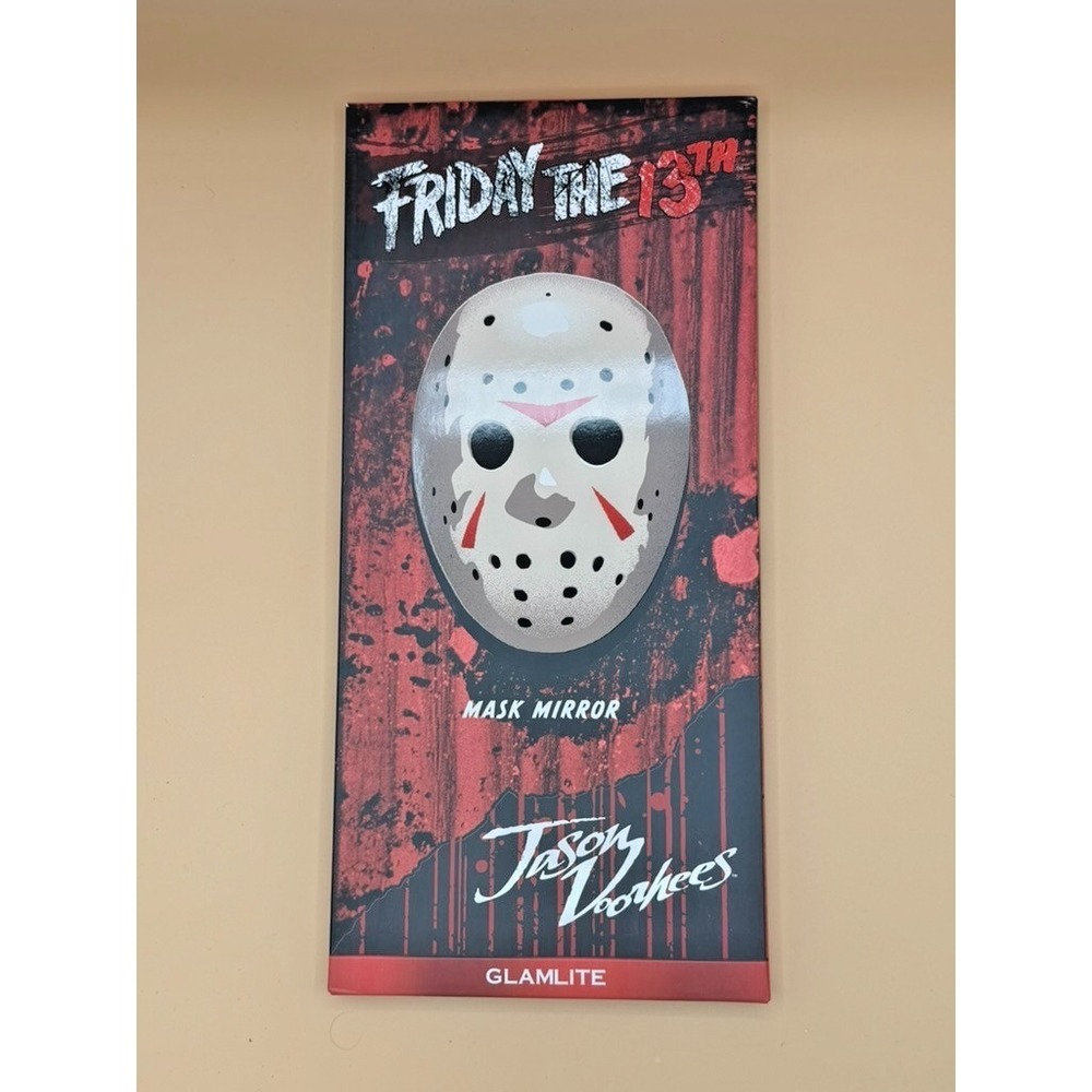 Glamlite Friday the 13th Jason Voorhees Mask Mirror Horror Collectible Boxed